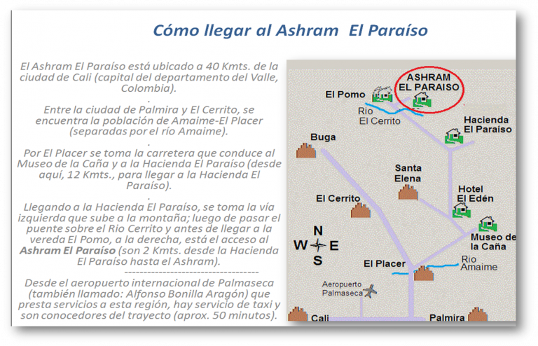 AShram Paraiso Map centered image